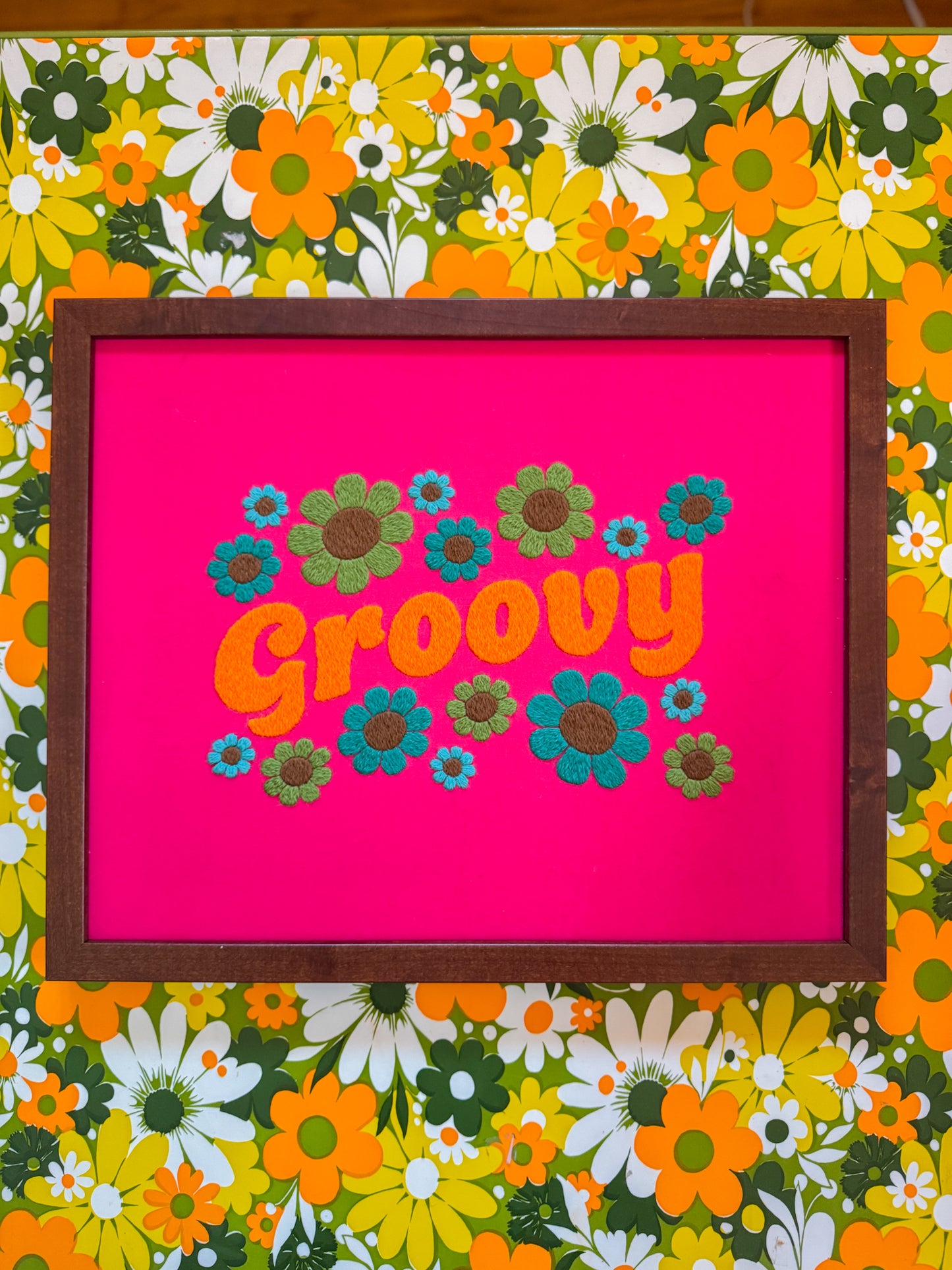 Groovy Flower Crewel