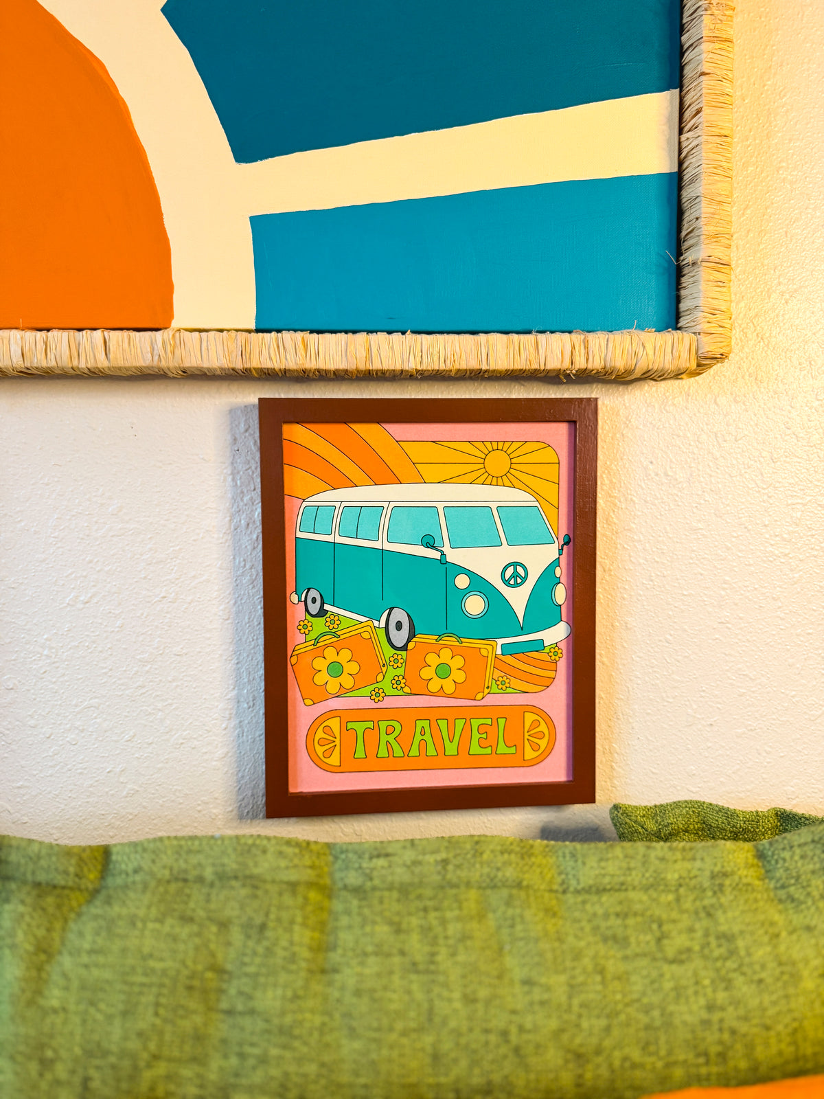 Tour Van Sign Peaceful Travel Van Metal Sign | Willow Terra Studio