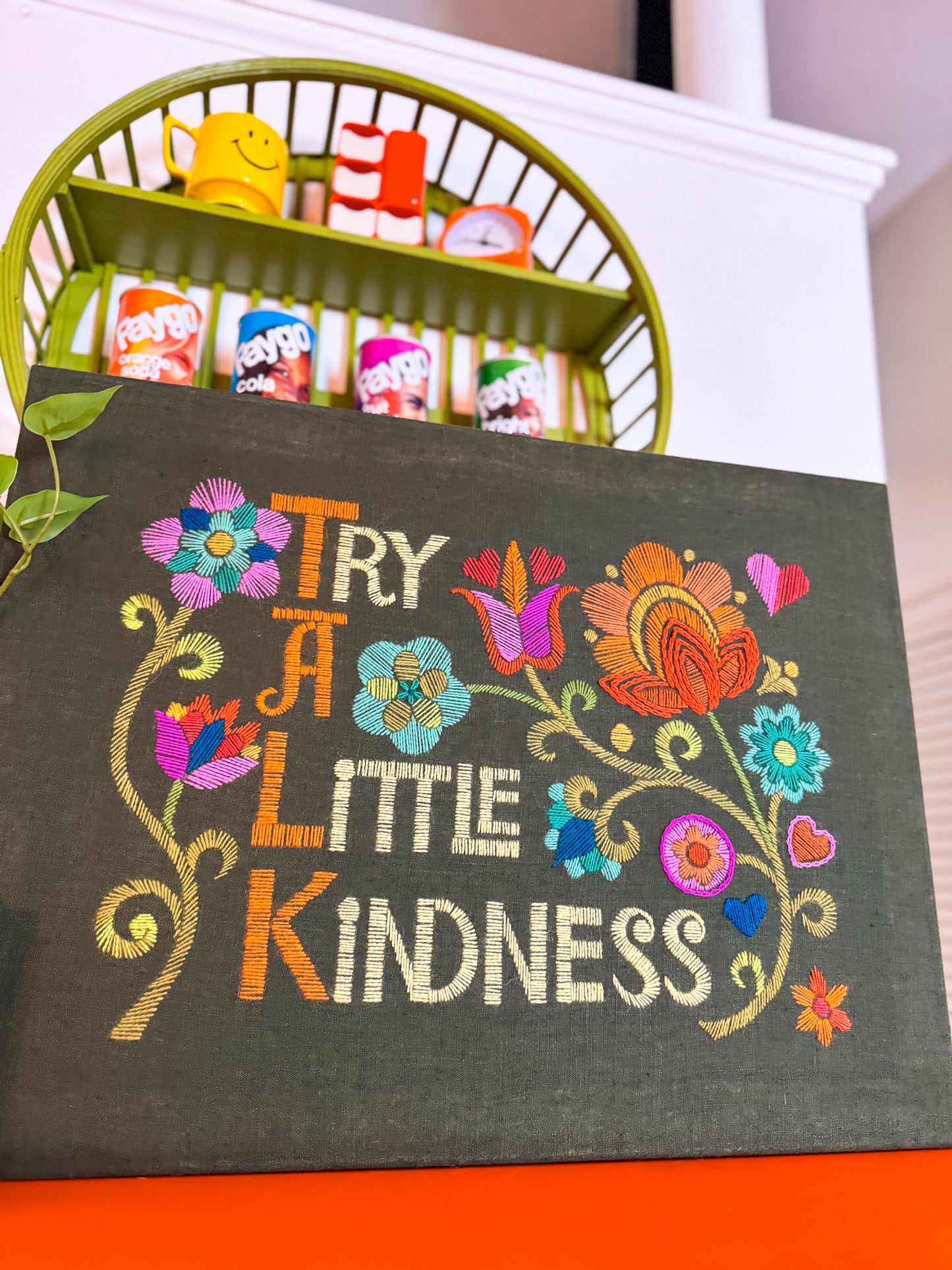 Talk A Little Kindness Crewel Commission