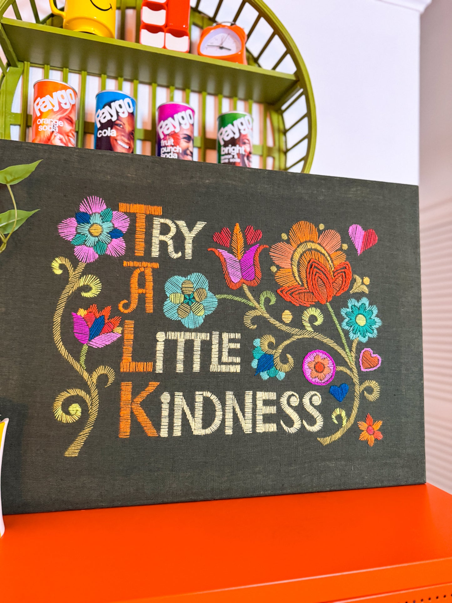 Talk A Little Kindness Crewel Commission