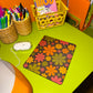 Vintage Inspired Flower Power Mouse Pad